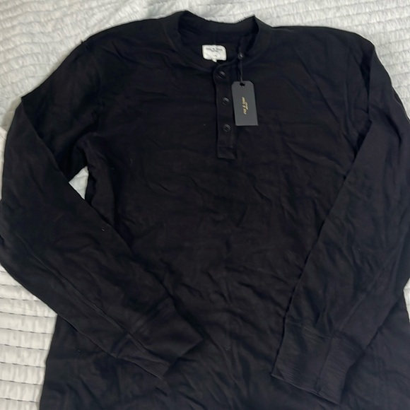 Rag and Bone Classic Henley - Picture 1 of 4